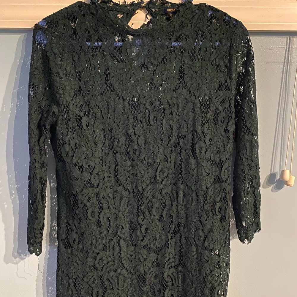 Greenish bluish mini dress